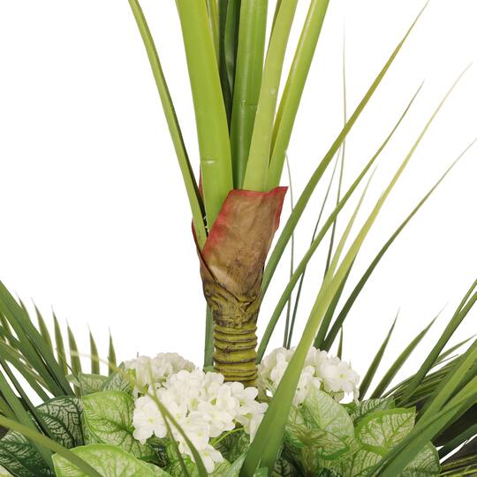 5ft. Artificial Tarovine Tree in White Decorative Pot